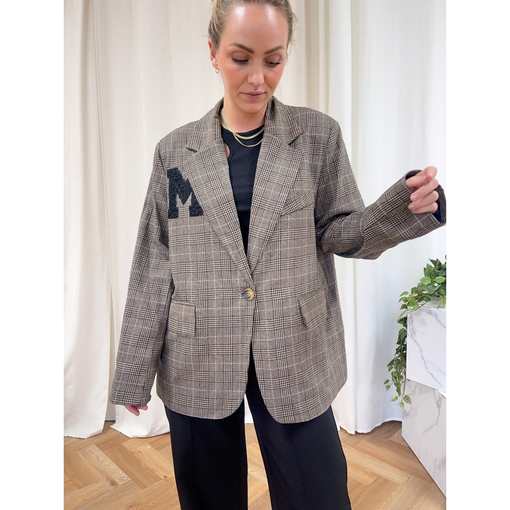 MARTA DU CHATEAU Marta Du Chateau blazer 4971 Restudsalg Check