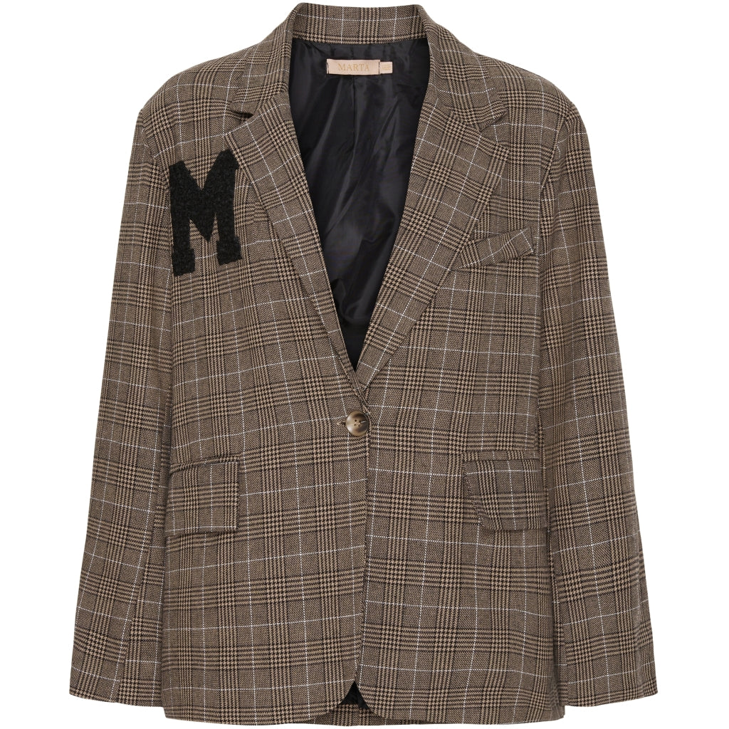 MARTA DU CHATEAU Marta Du Chateau blazer 4971 Restudsalg Check