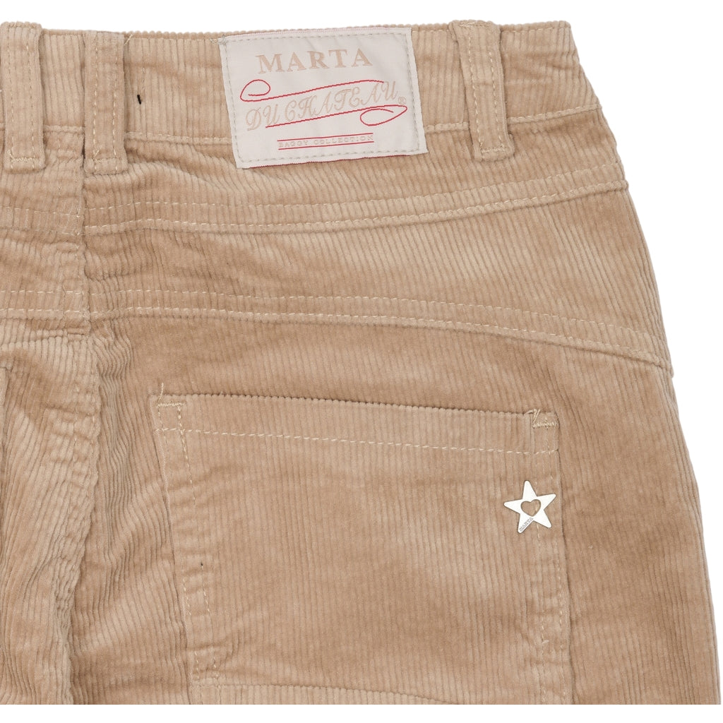 MARTA DU CHATEAU Marta Du Chateau dame MDCLina Jeans Beige MDC108 Restudsalg Beige velvet
