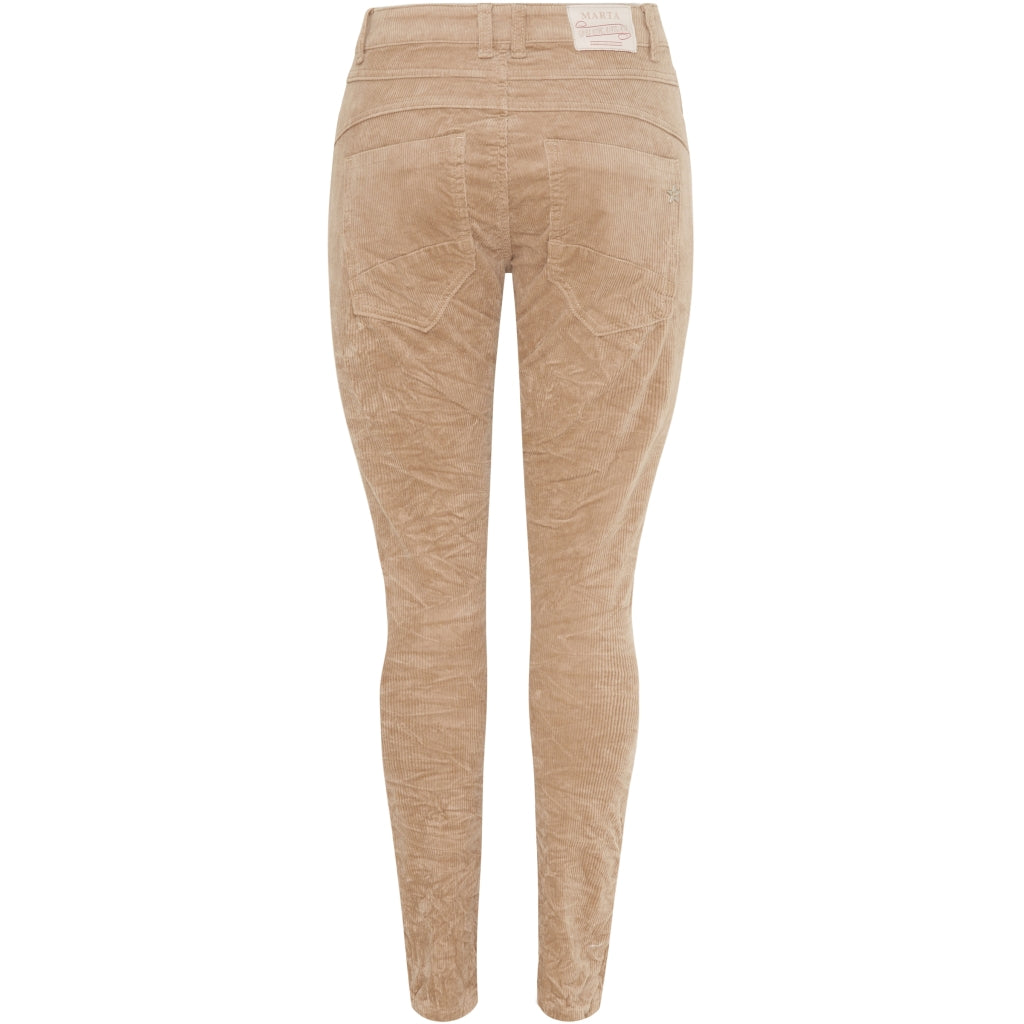 MARTA DU CHATEAU Marta Du Chateau dame MDCLina Jeans Beige MDC108 Restudsalg Beige velvet