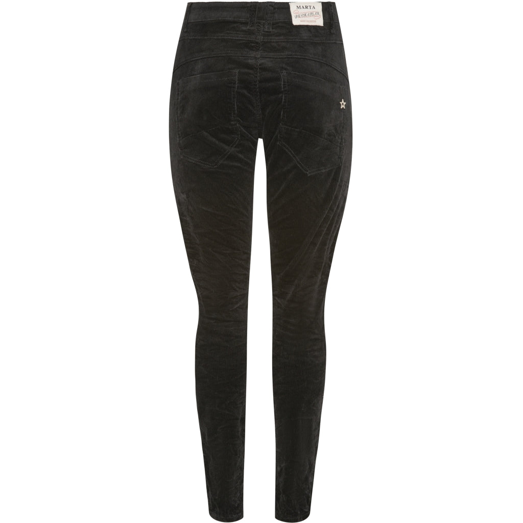 MARTA DU CHATEAU Marta Du Chateau dame MDCLina Jeans Beige MDC108 Restudsalg Black velvet