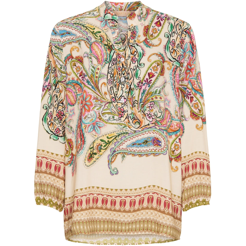 MARTA DU CHATEAU Marta Du Chateau dame bluse 1614 Shirt Beige6364