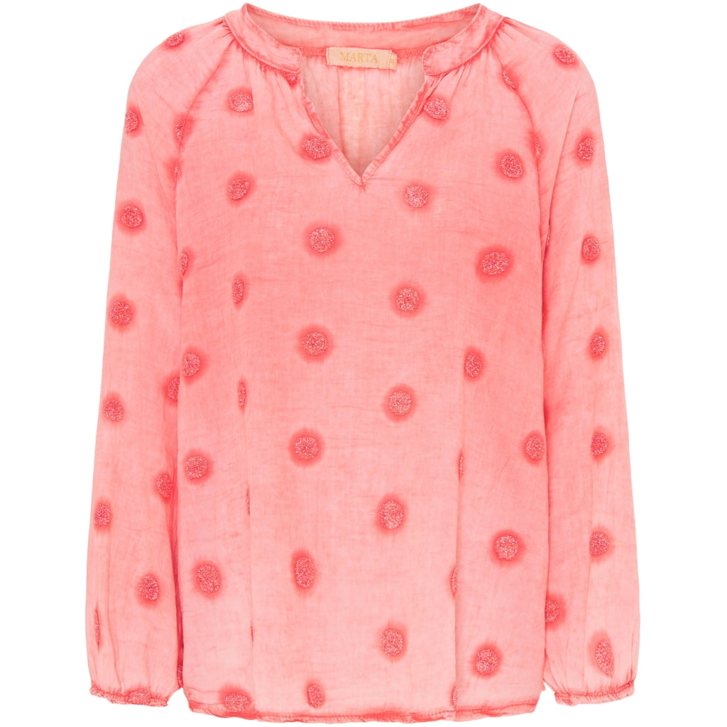 MARTA DU CHATEAU Marta Du Chateau dame bluse 2144 Restudsalg Corallo