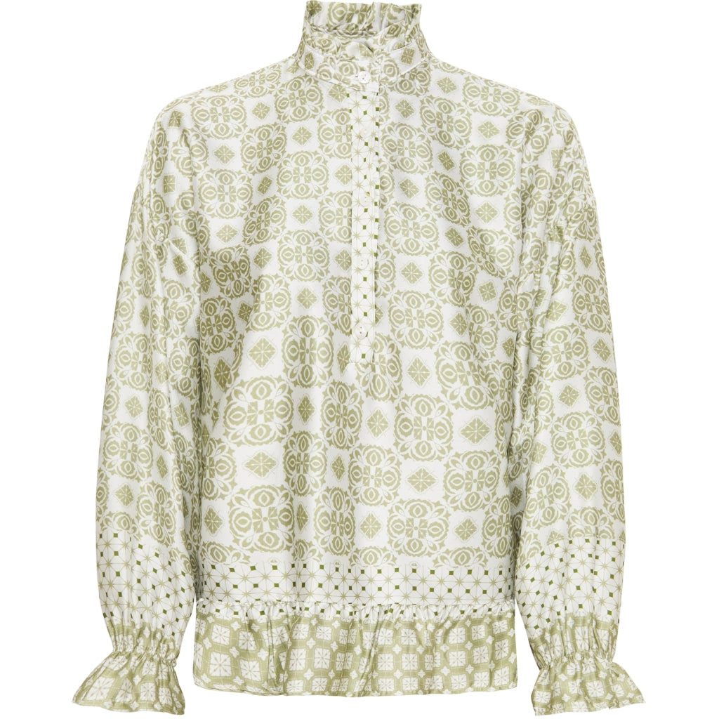 MARTA DU CHATEAU Marta Du Chateau dame bluse MdcWendy 5846 Restudsalg Kaki