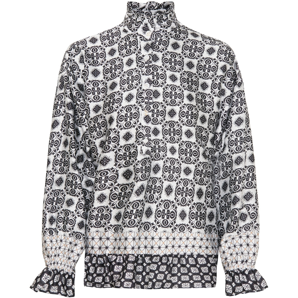 MARTA DU CHATEAU Marta Du Chateau dame bluse MdcWendy 5846 Restudsalg Nero