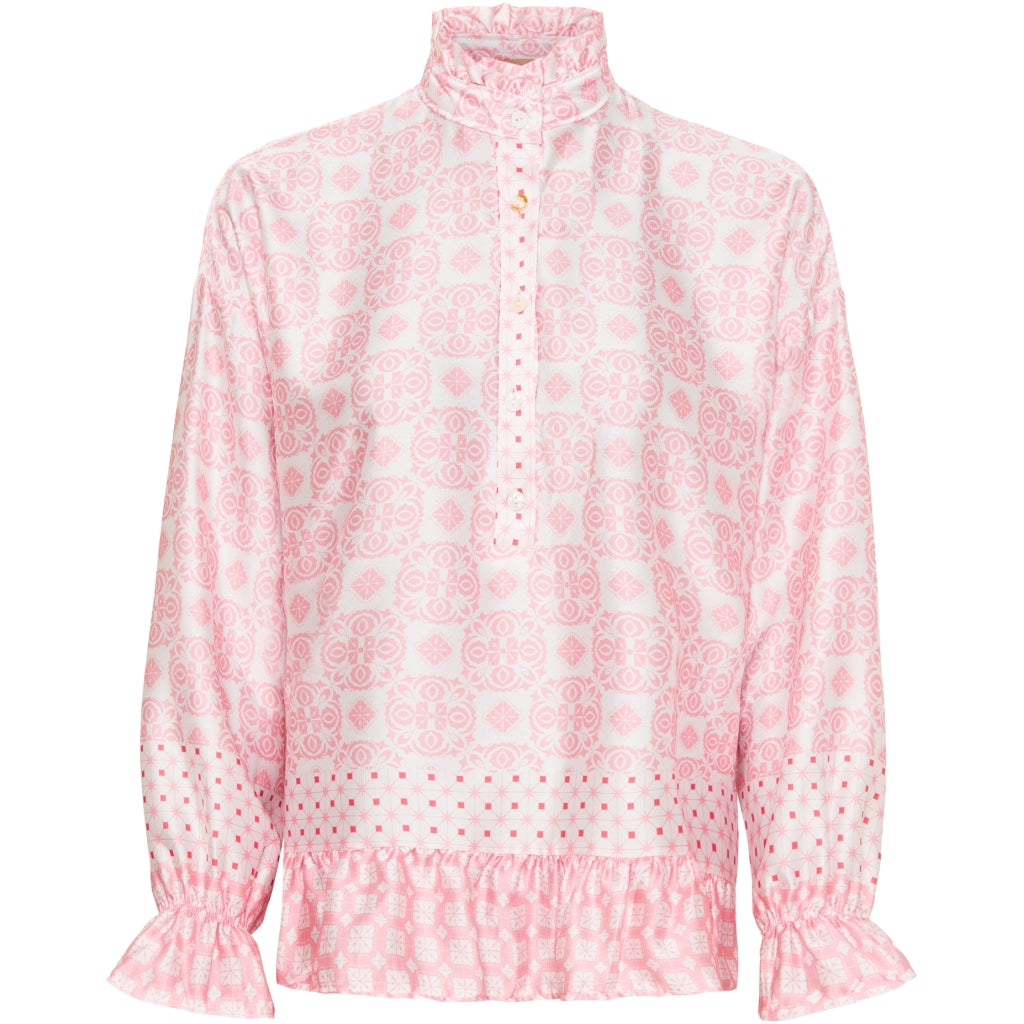 MARTA DU CHATEAU Marta Du Chateau dame bluse MdcWendy 5846 Restudsalg Rosa Polvere