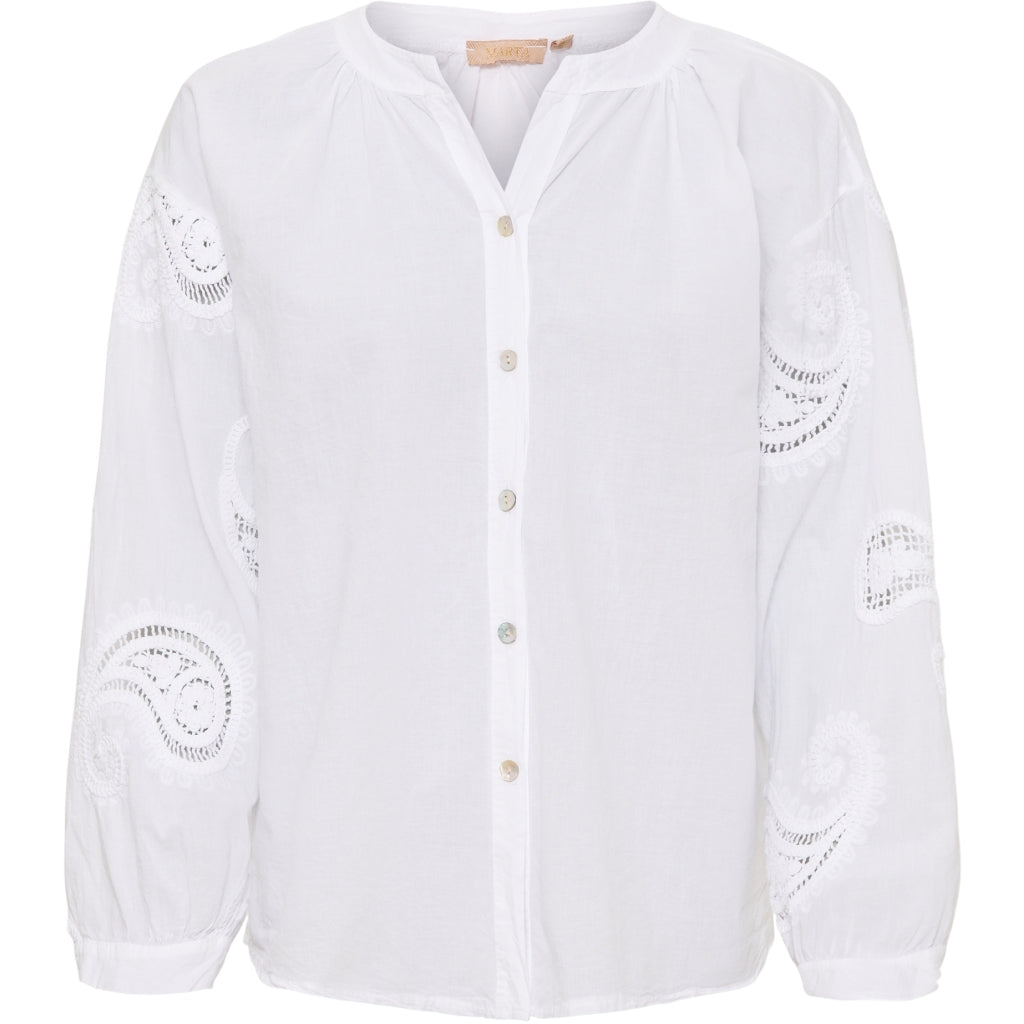 MARTA DU CHATEAU Marta Du Chateau dame bluse 7010 Shirt White