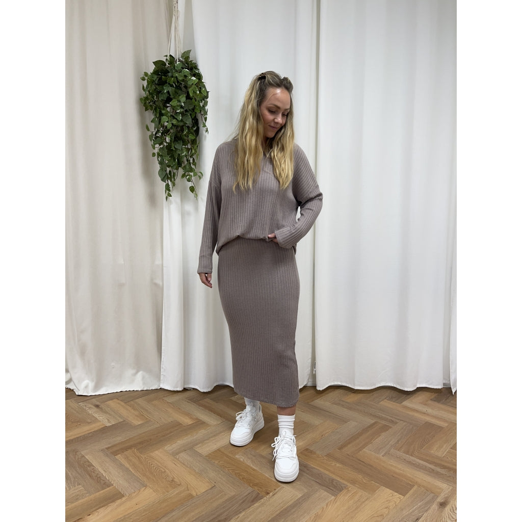 MARTA DU CHATEAU Marta Du Chateau dame bluse MDCAlisha 27180 Restudsalg Fango