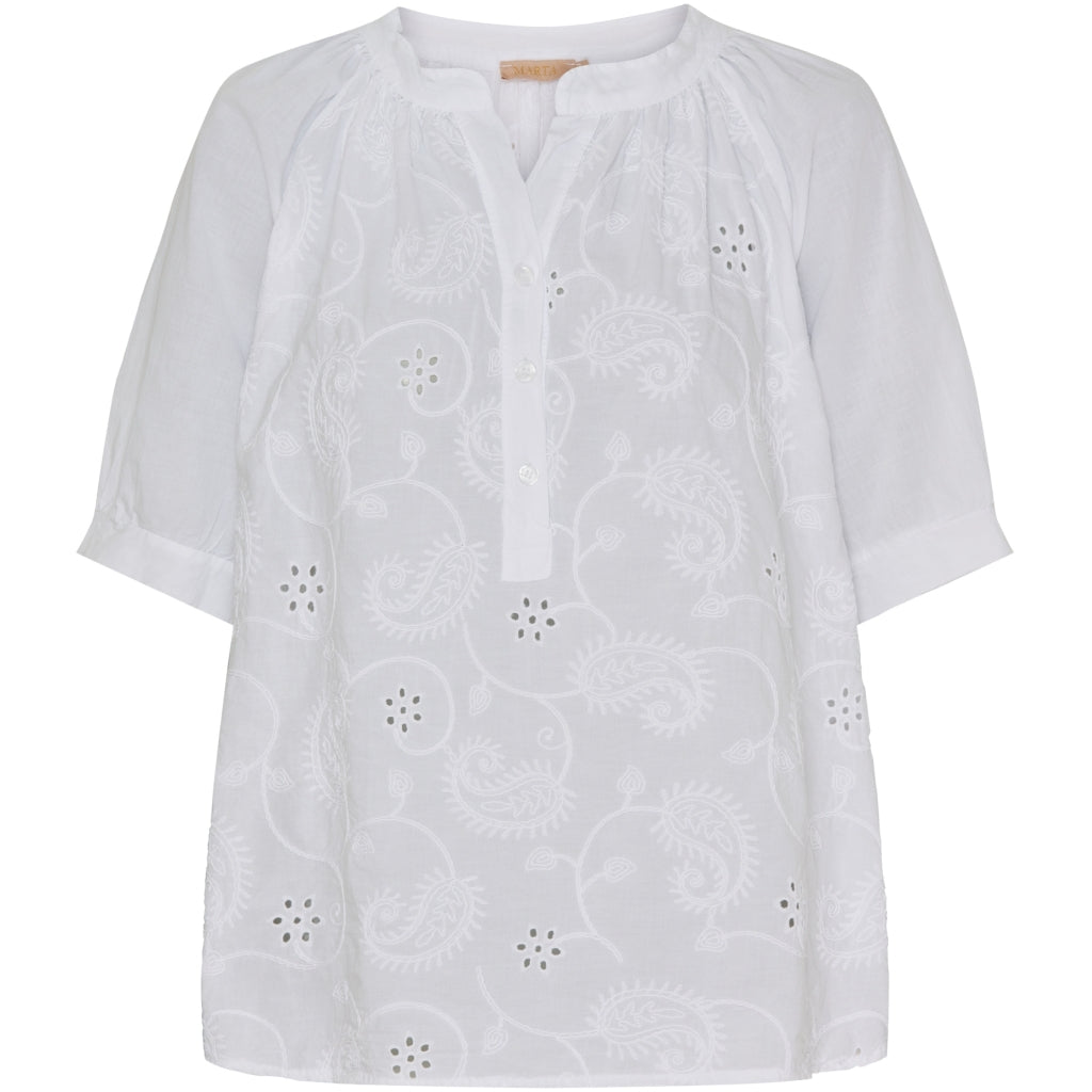 MARTA DU CHATEAU Marta Du Chateau dame bluse MdcAlicia Restudsalg White