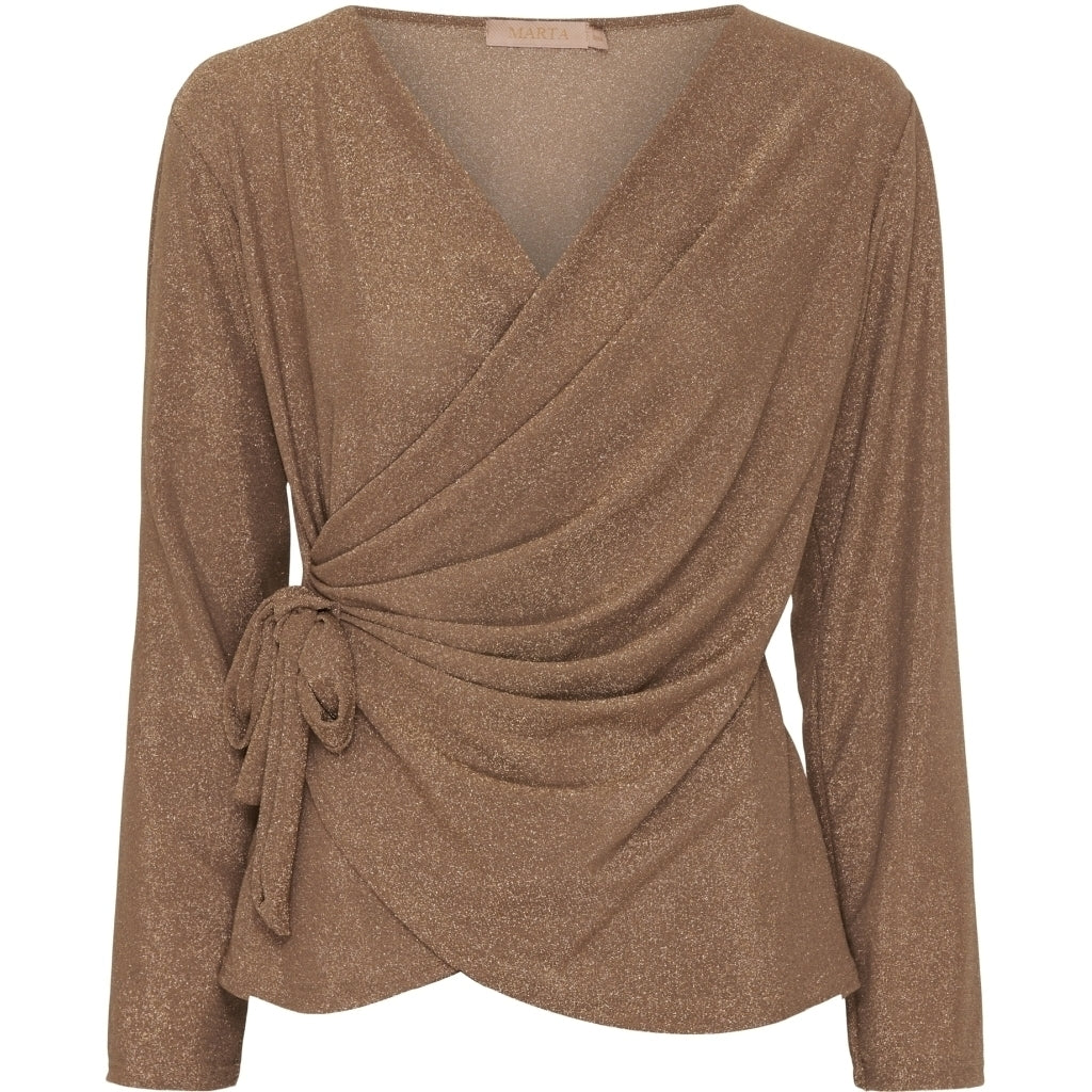 MARTA DU CHATEAU Marta Du Chateau dame bluse MdcAndi Blouse Gold