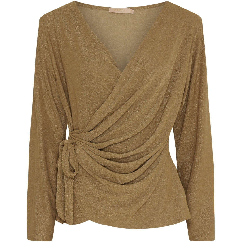 MARTA DU CHATEAU Marta Du Chateau dame bluse MdcAndi 1612 Blouse Gold