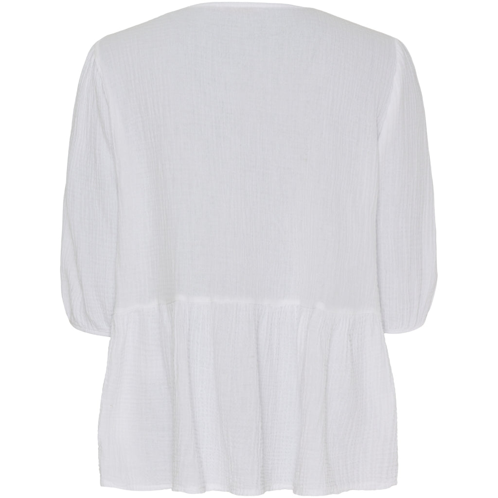 MARTA DU CHATEAU Marta Du Chateau dame bluse MdcAngela Blouse White