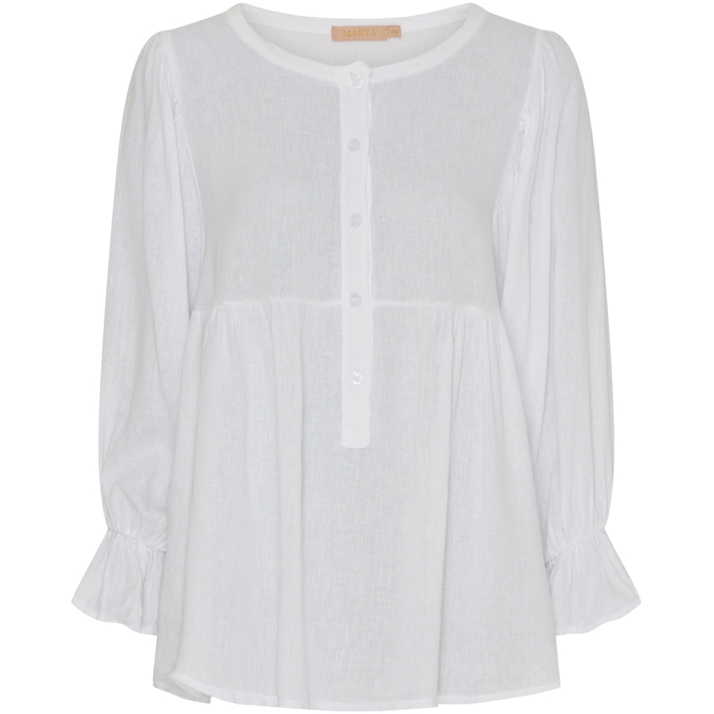 MARTA DU CHATEAU Marta Du Chateau dame bluse MdcCoco 6137 Blouse White