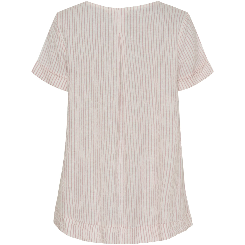 MARTA DU CHATEAU Marta Du Chateau dame bluse MdcNatalie Blouse Panna Old Rose 2017 Stripe