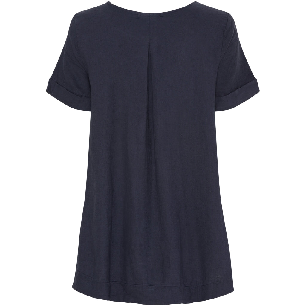 MARTA DU CHATEAU Marta Du Chateau dame bluse MdcNatalie Blouse Navy 5512