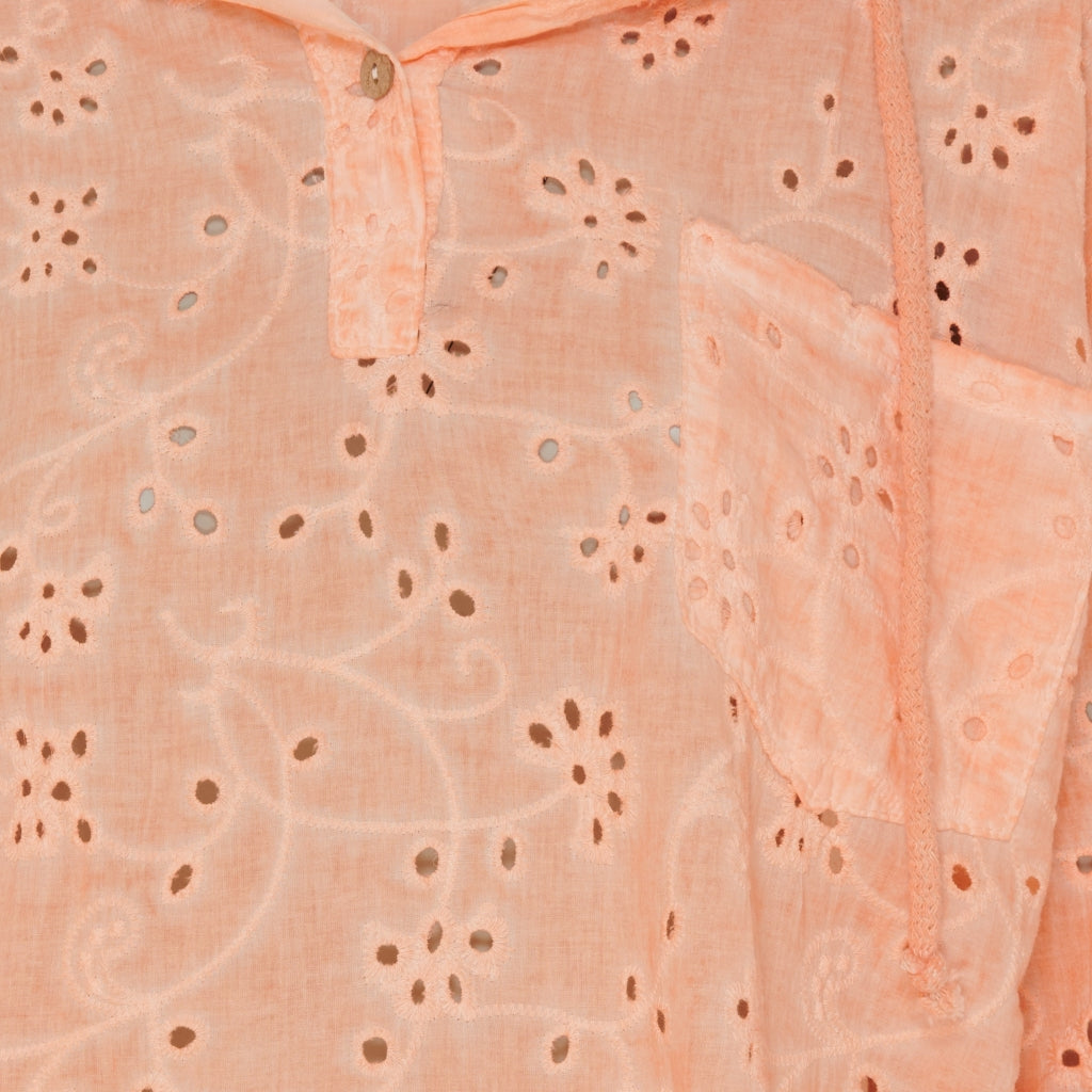 MARTA DU CHATEAU Marta Du Chateau dame bluse MdcRomana Restudsalg Salmone Cold Wash