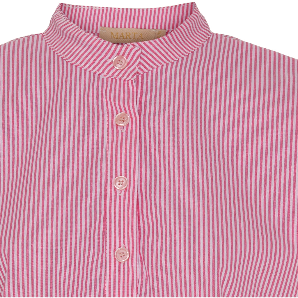MARTA DU CHATEAU Marta Du Chateau dame bluse Mdclia Restudsalg Fuxia Stripe