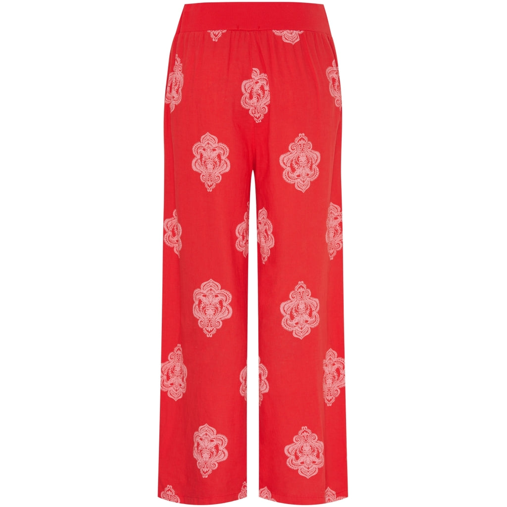 MARTA DU CHATEAU Marta Du Chateau dame bukser MdcAnette Pant Red/WhitePrint