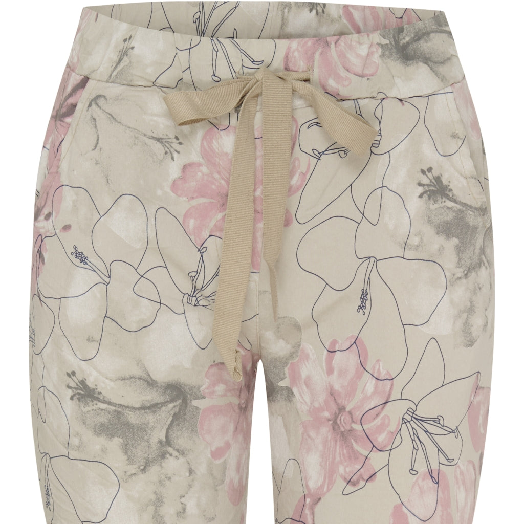 MARTA DU CHATEAU Marta Du Chateau dame bukser MdcMiley Pant BeigeFlower