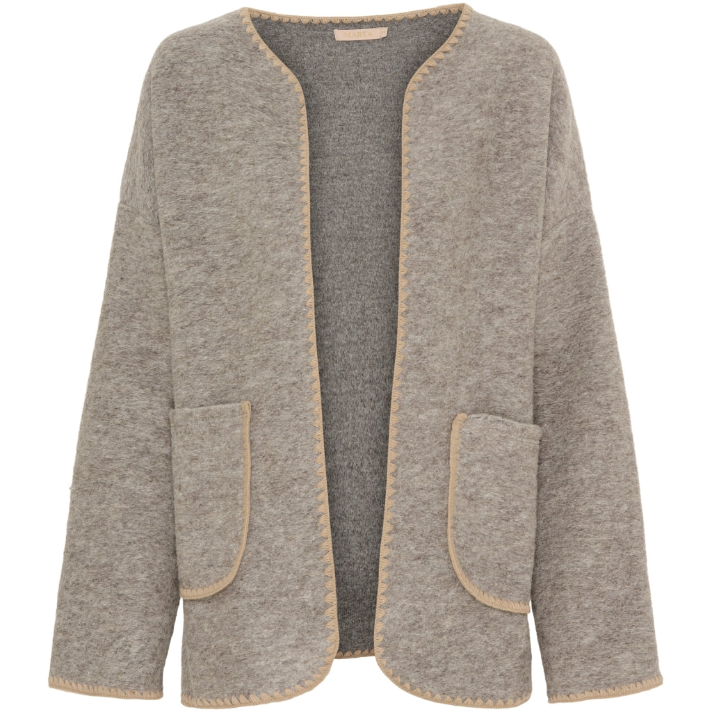 MARTA DU CHATEAU Marta Du Chateau dame cardigan MdcAnne 3927 Restudsalg Beige98