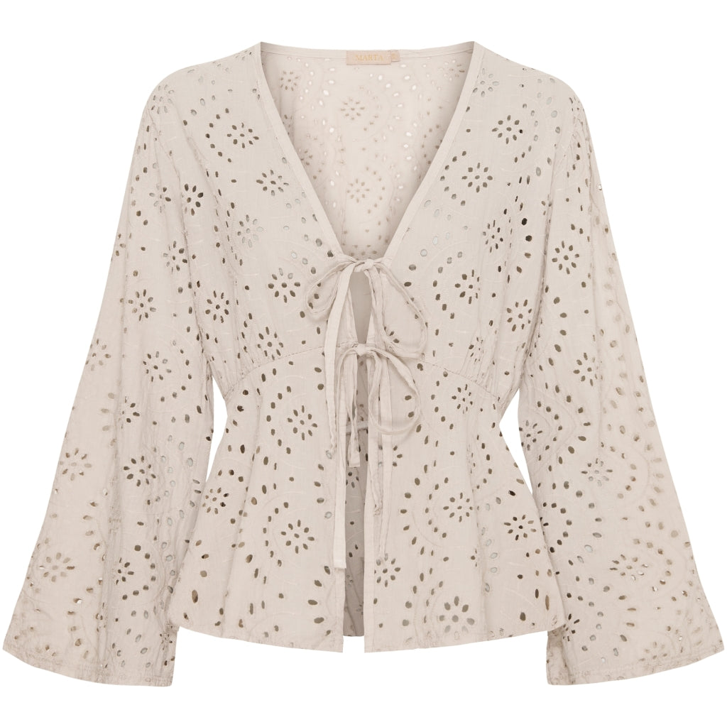 MARTA DU CHATEAU Marta Du Chateau dame cardigan MdcEmma 5848 Restudsalg Sabbia