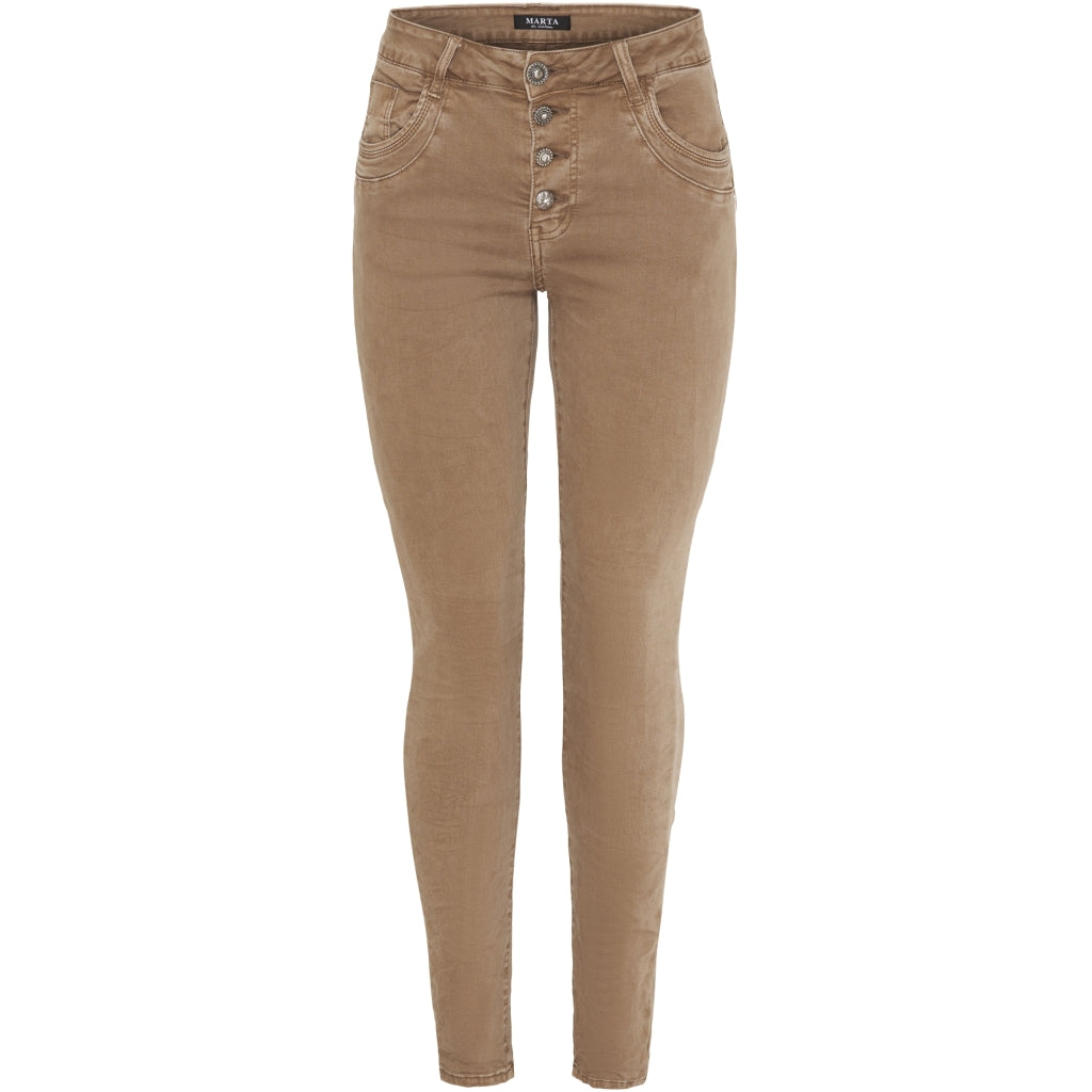 MARTA DU CHATEAU Marta Du Chateau dame jeans MdcBetty Jeans MDC101 Restudsalg Choco
