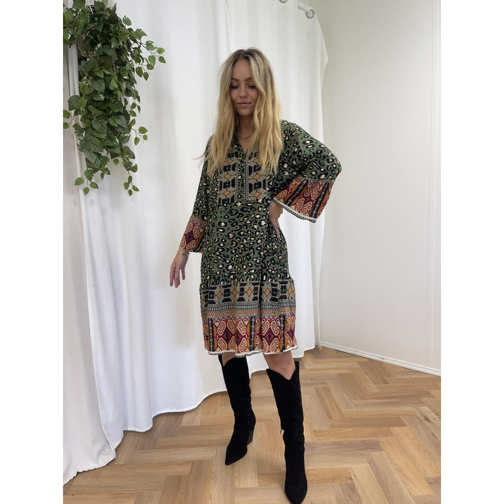 MARTA DU CHATEAU Marta Du Chateau dame kjole 1240 Dress Kaki