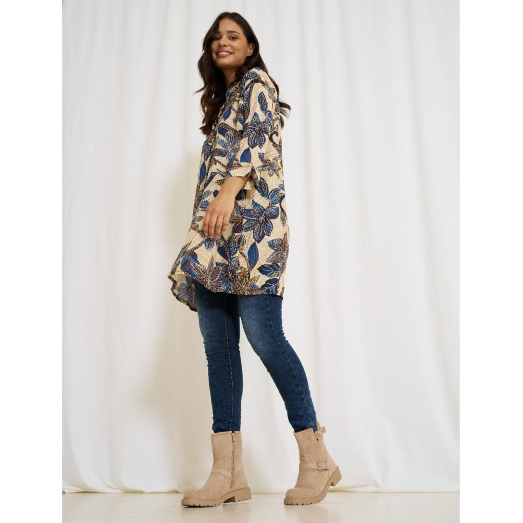 MARTA DU CHATEAU Marta Du Chateau dame kjole 2604B Dress Blue116