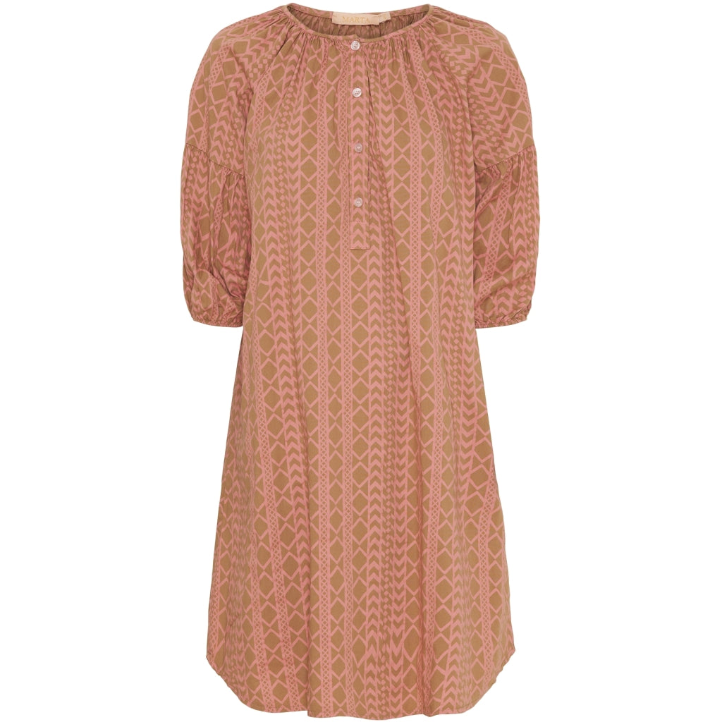 MARTA DU CHATEAU Marta Du Chateau dame kjole MdcEllie 5879 Dress Camel/Pink