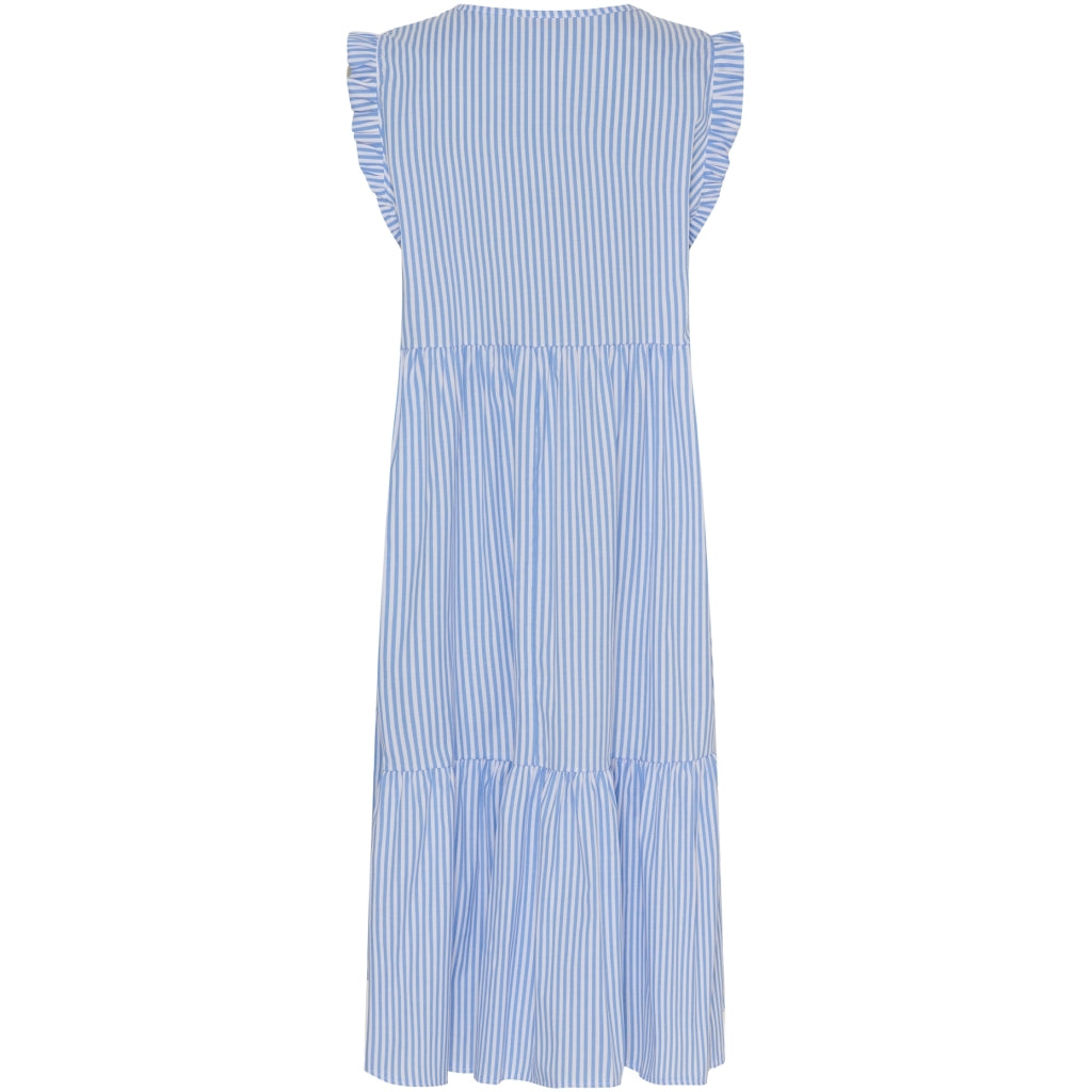 MARTA DU CHATEAU Marta Du Chateau dame kjole MdcElma Restudsalg SkyblueStripe4mm