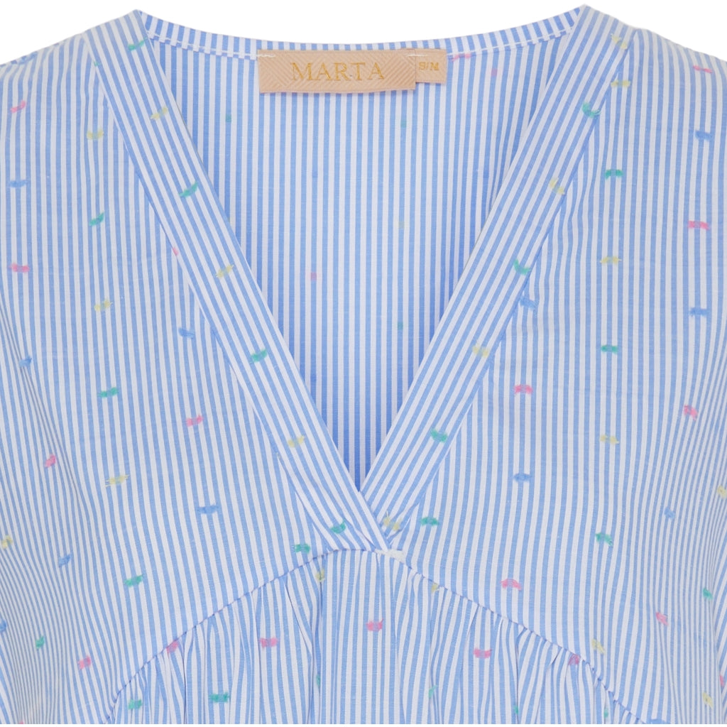 MARTA DU CHATEAU Marta Du Chateau dame kjole MdcElma Restudsalg Skyblueprint2