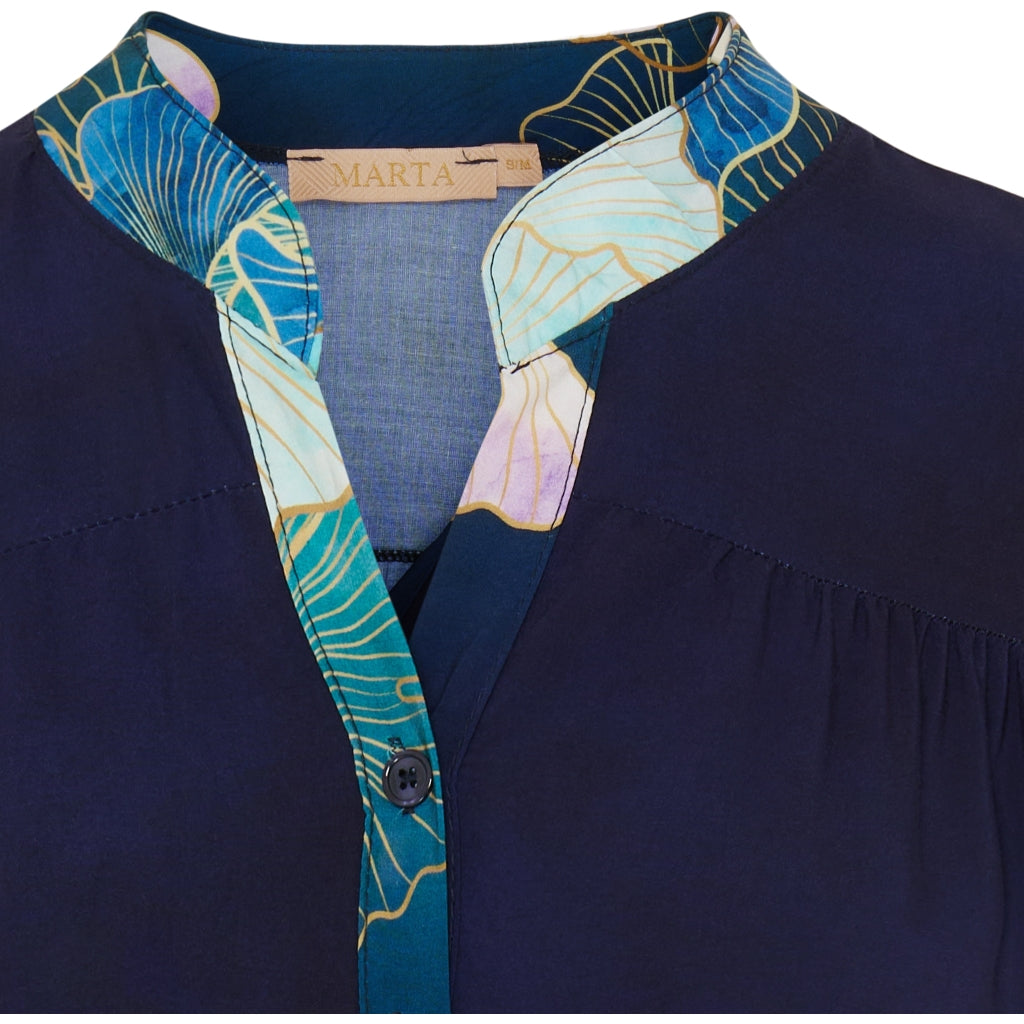 MARTA DU CHATEAU Marta Du Chateau dame kjole MdcJenni 5269 Restudsalg Bluescuro1740tpq