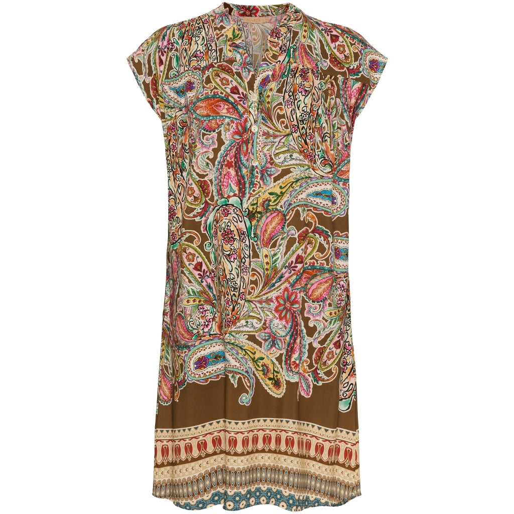 MARTA DU CHATEAU Marta Du Chateau dame kjole MdcJenni 5269 Restudsalg Tabacco6364