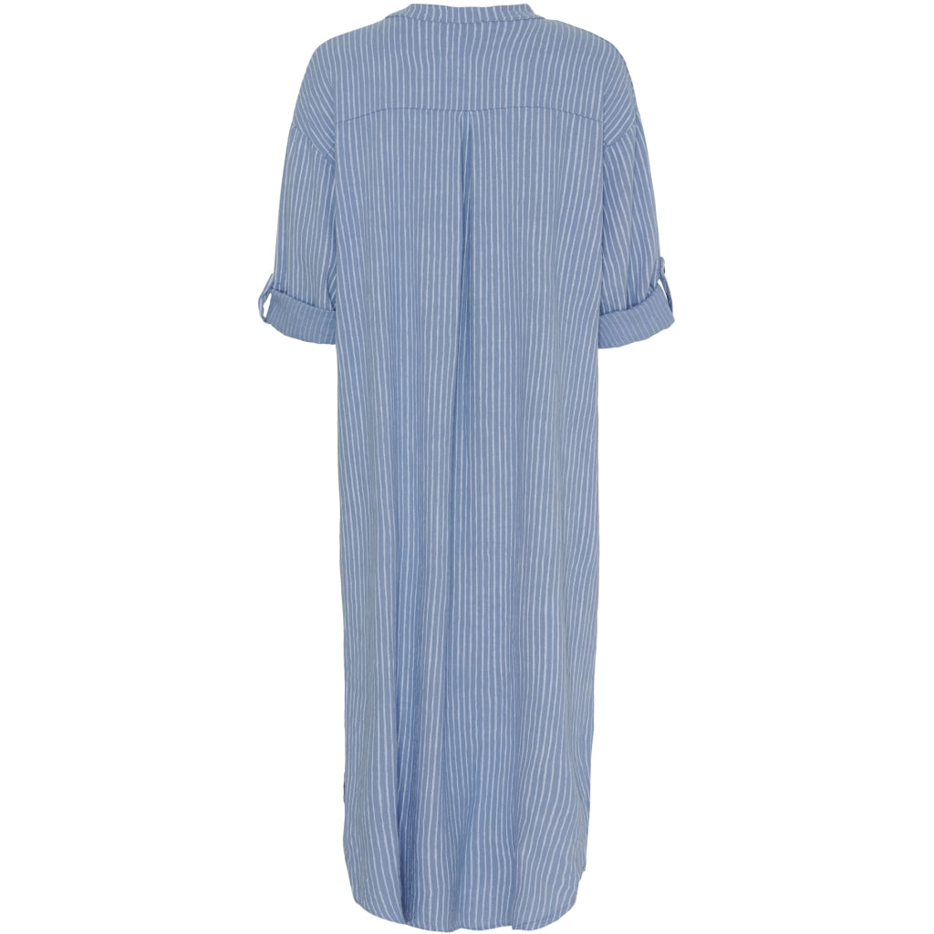 MARTA DU CHATEAU Marta Du Chateau dame kjole MdcNess Dress Jeans/WhiteStripe