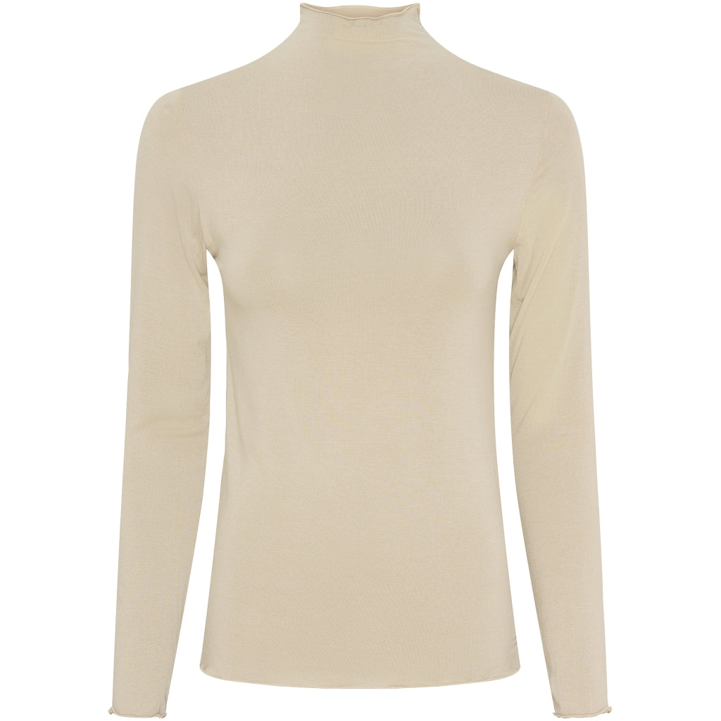MARTA DU CHATEAU Marta Du Chateau dame langærmet t-shirt MdcElin LS Tee Beige