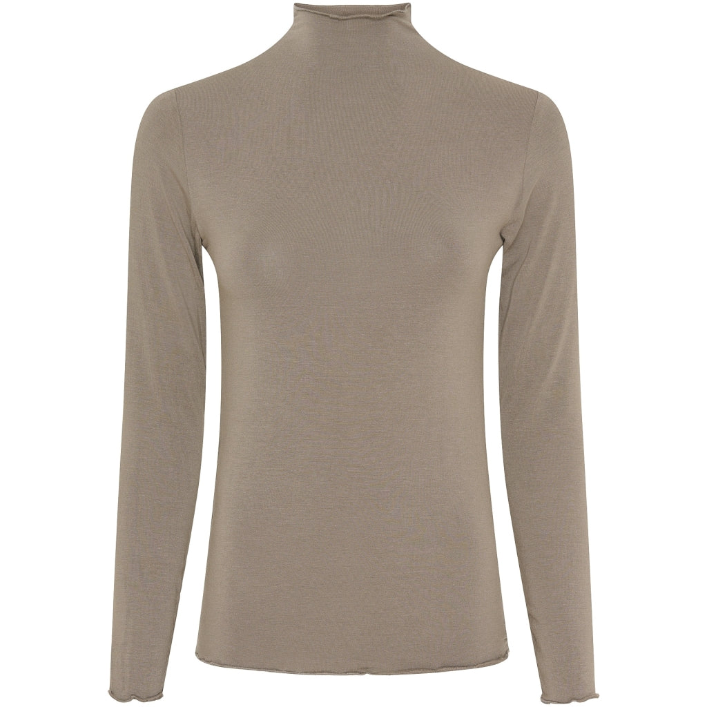 MARTA DU CHATEAU Marta Du Chateau dame langærmet t-shirt MdcElin LS Tee Fango