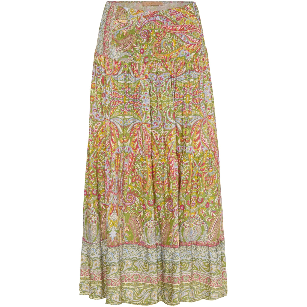 MARTA DU CHATEAU Marta Du Chateau dame nederdel 5201 Skirt Kaki4174Print