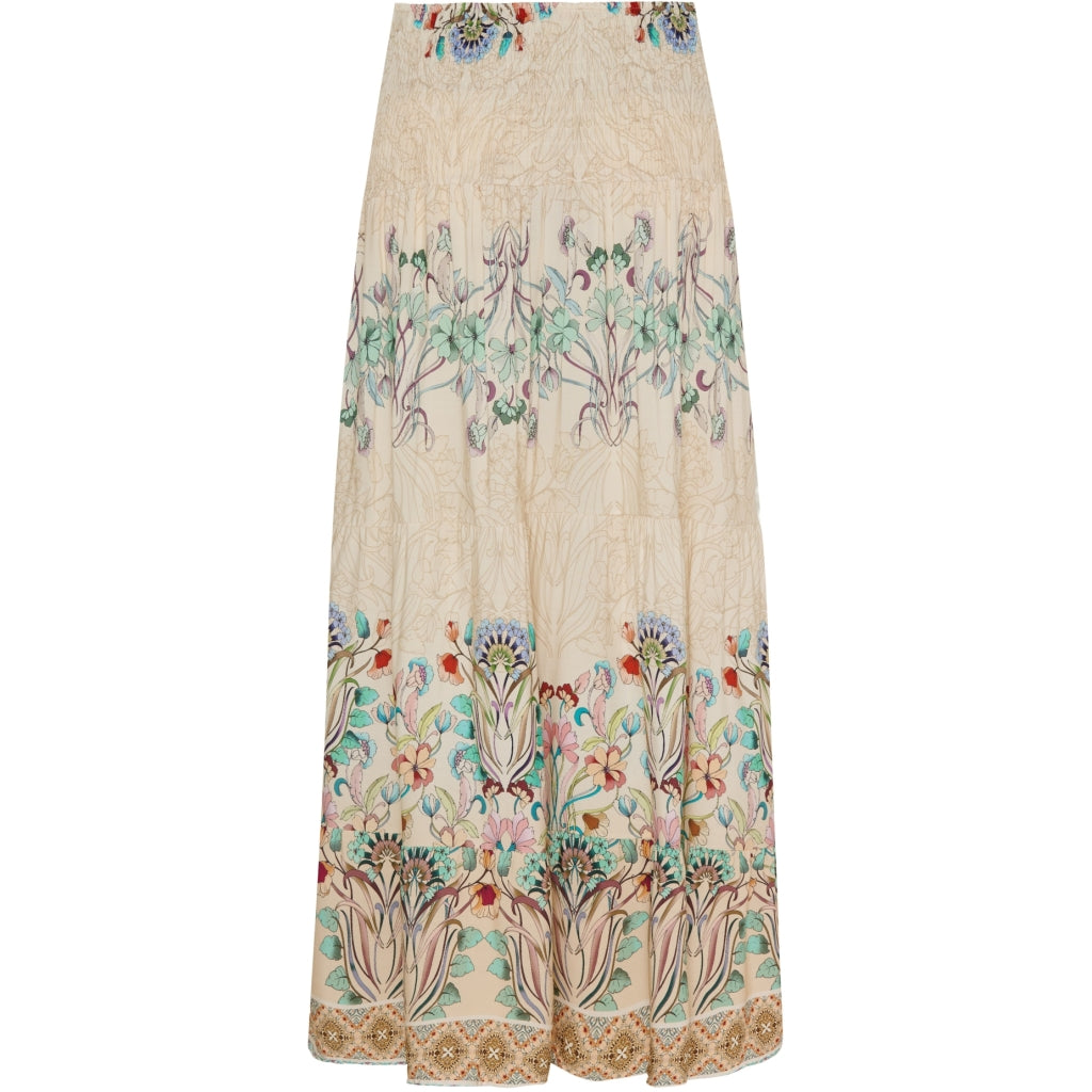 MARTA DU CHATEAU Marta Du Chateau dame nederdel 5201 Skirt 361TpzPrintBeige