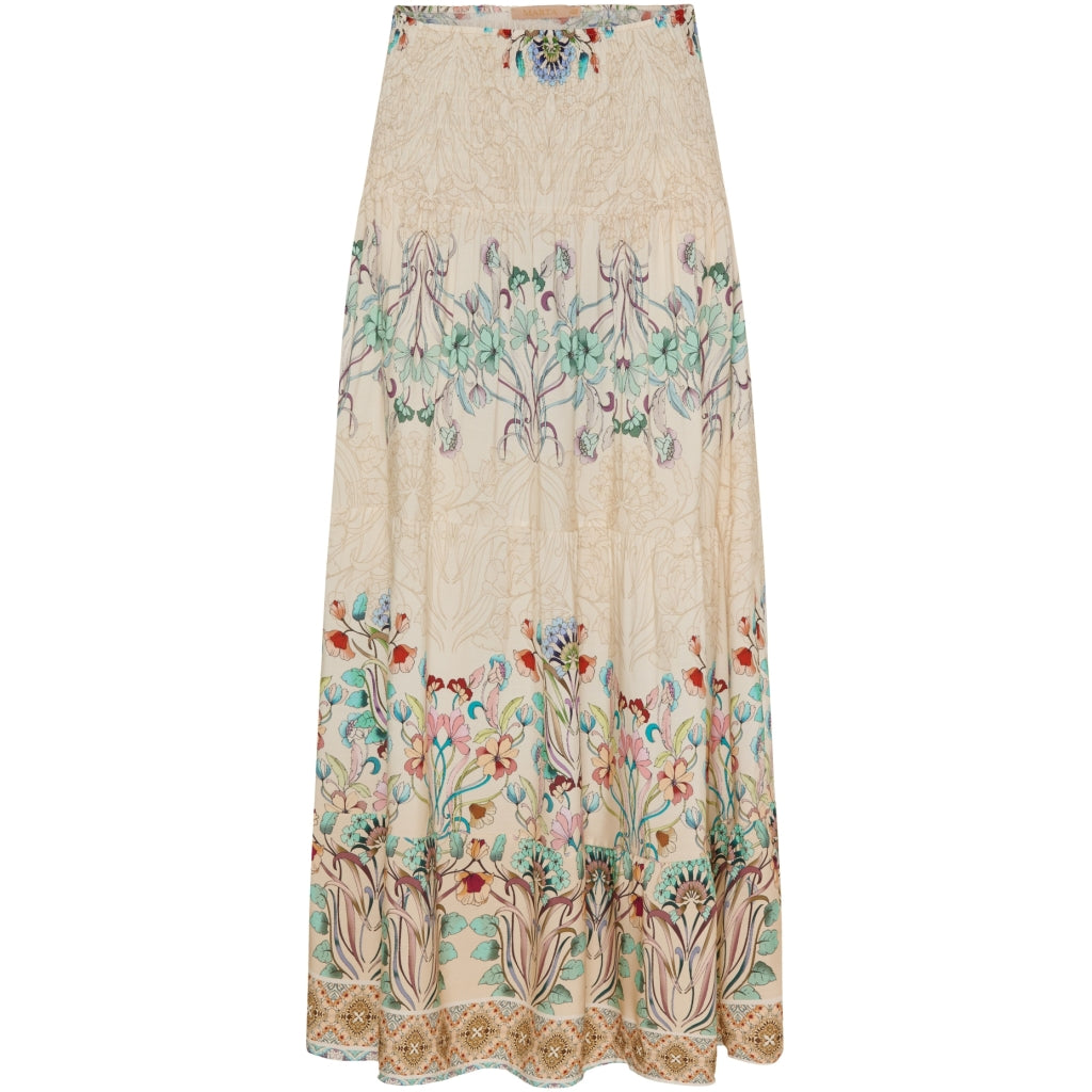 MARTA DU CHATEAU Marta Du Chateau dame nederdel 5201 Skirt 361TpzPrintBeige