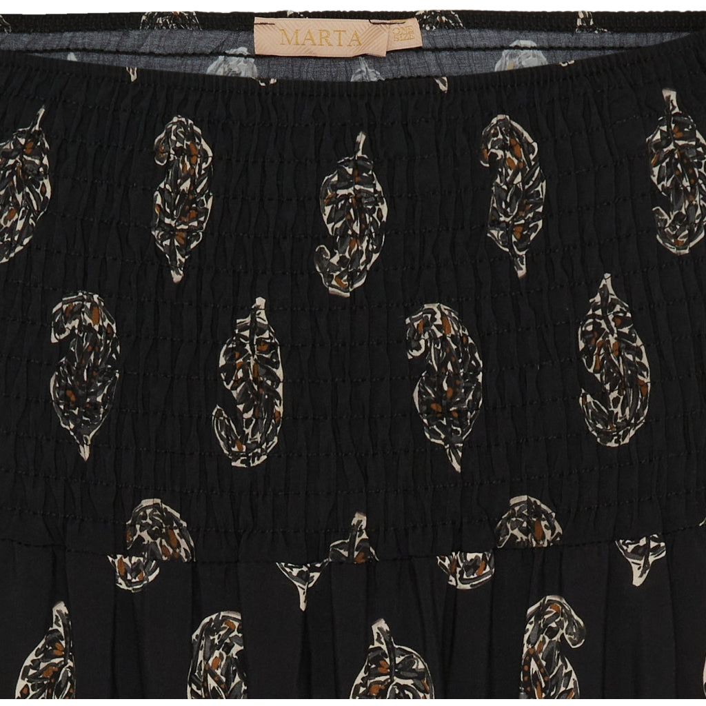 MARTA DU CHATEAU Marta Du Chateau dame nederdel 5201 Skirt Blackfaded1941tps