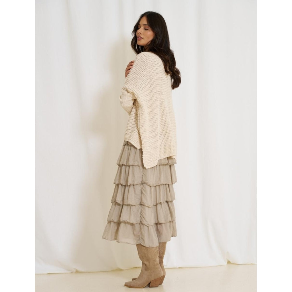 MARTA DU CHATEAU Marta Du Chateau dame nederdel Mdckaren 7664 Skirt Beige