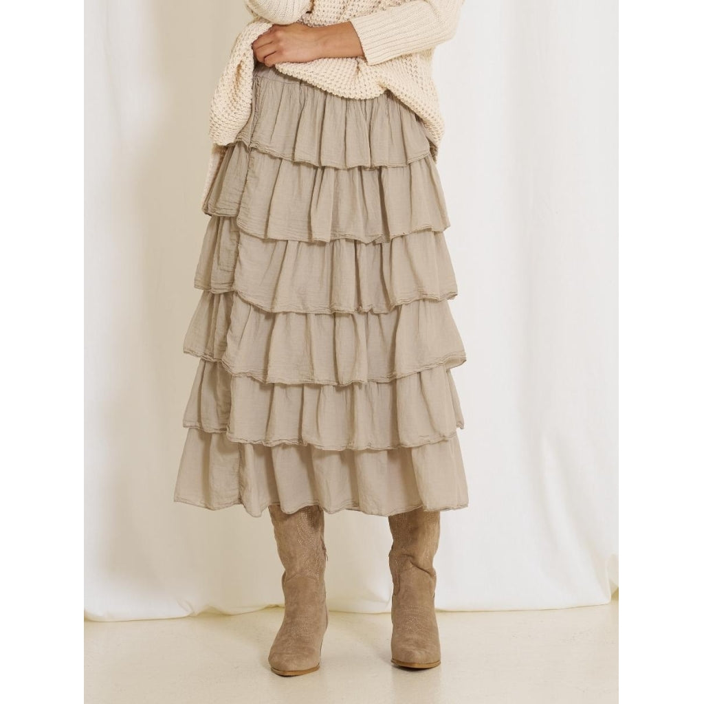 MARTA DU CHATEAU Marta Du Chateau dame nederdel Mdckaren 7664 Skirt Beige