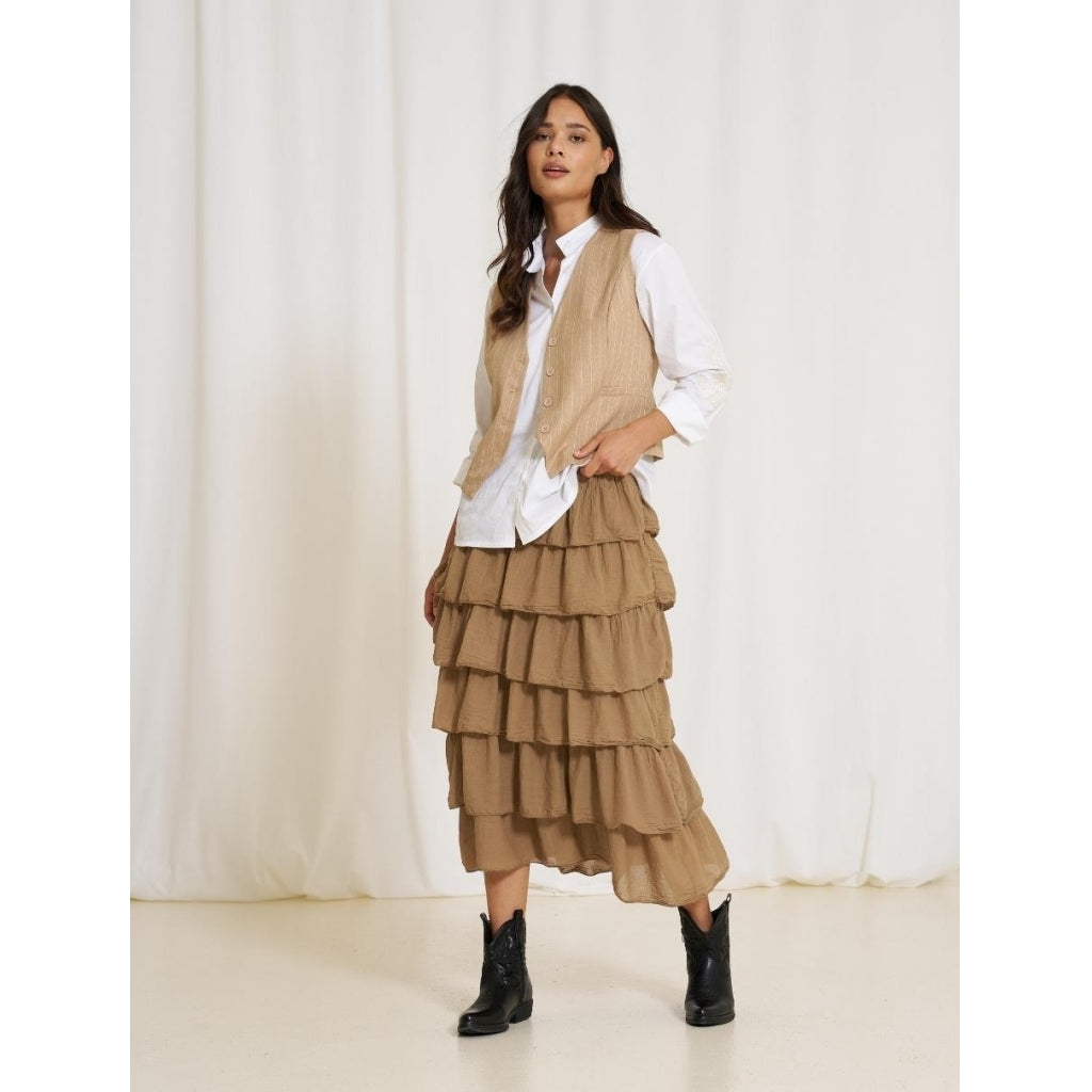 MARTA DU CHATEAU Marta Du Chateau dame nederdel Mdckaren 7664 Skirt Camello