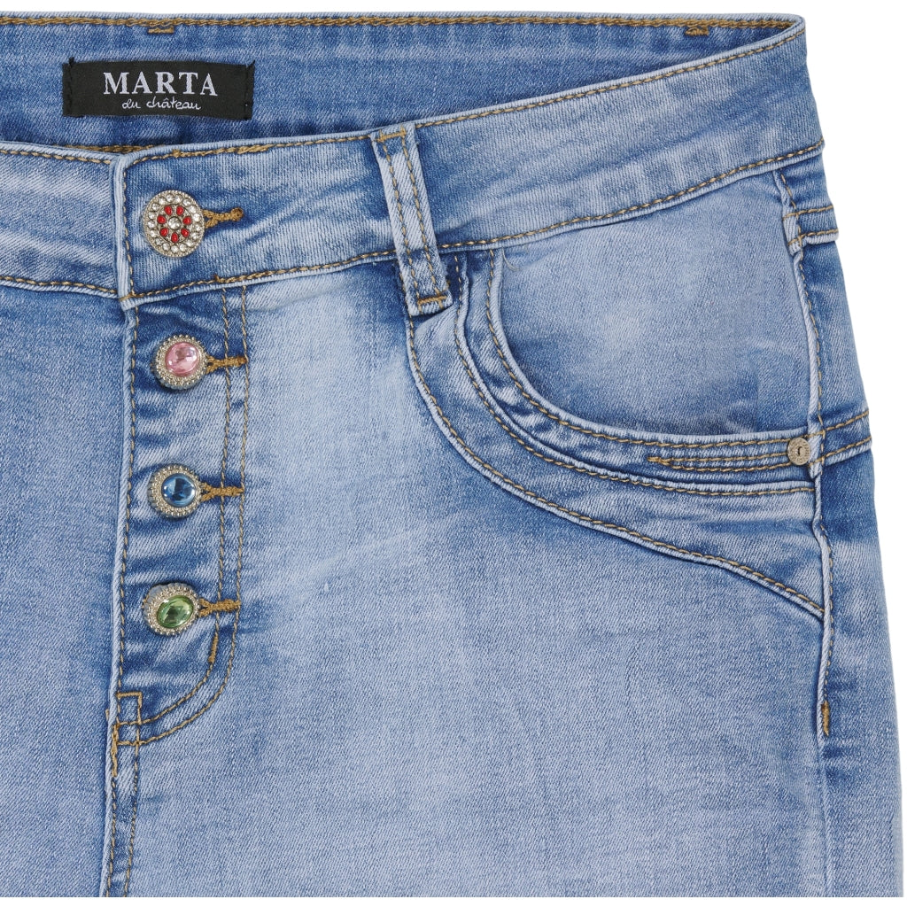 MARTA DU CHATEAU Marta Du Chateau dame shorts MdcSelena Restudsalg Denim