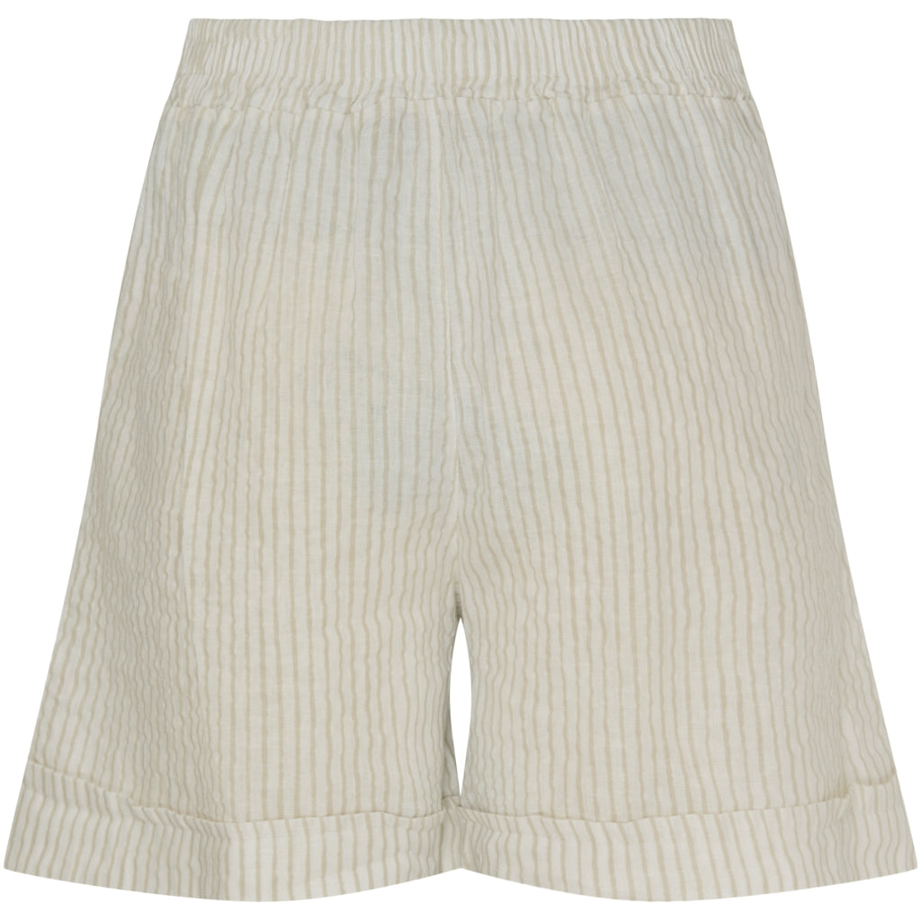 MARTA DU CHATEAU Marta Du Chateau dame shorts MdcSophia Shorts Panna Beige 1752 Stripe