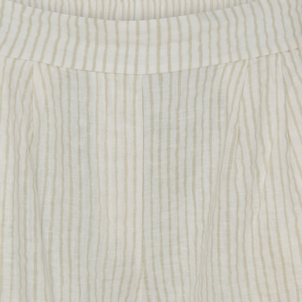 MARTA DU CHATEAU Marta Du Chateau dame shorts MdcSophia Shorts Panna Beige 1752 Stripe