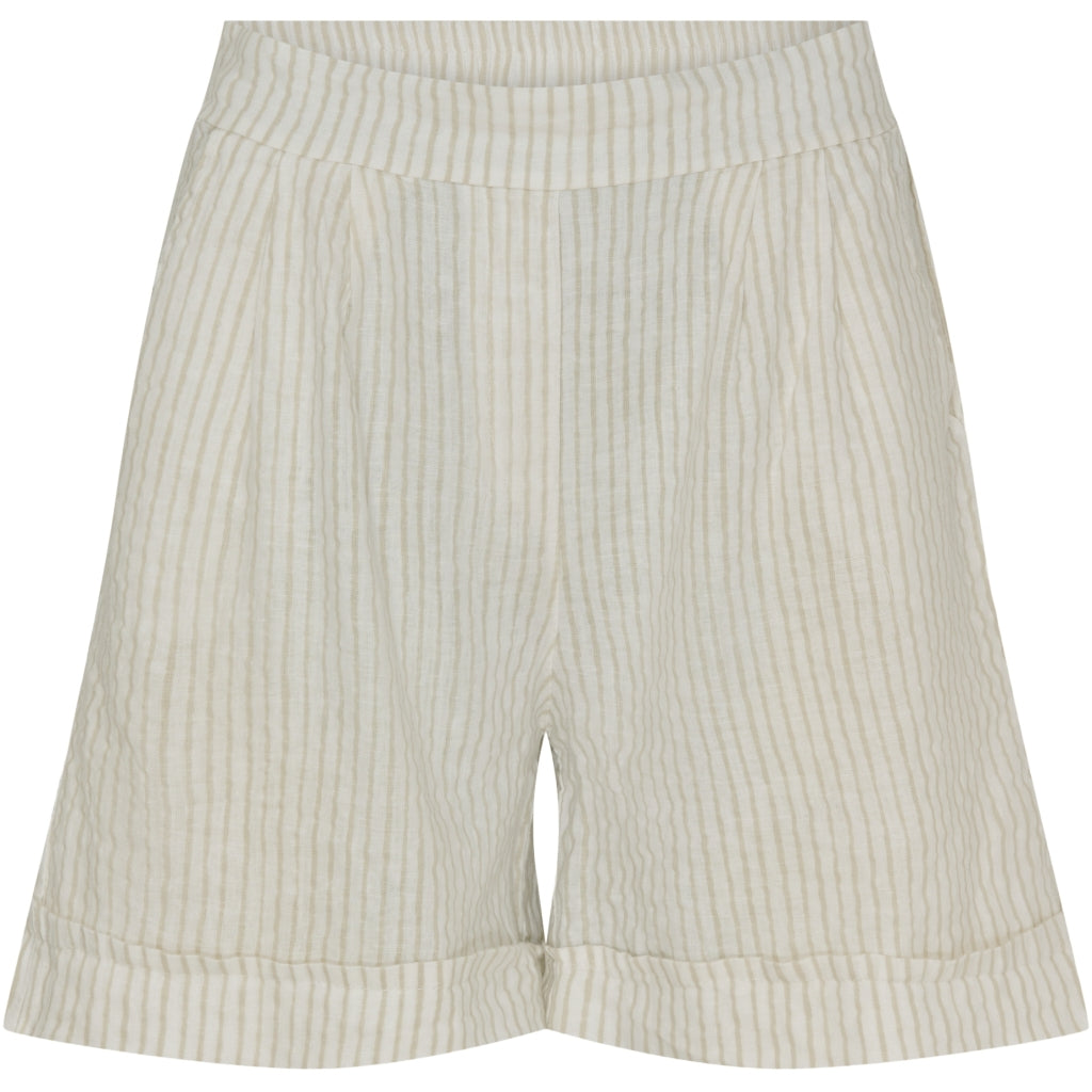 MARTA DU CHATEAU Marta Du Chateau dame shorts MdcSophia Shorts Panna Beige 1752 Stripe