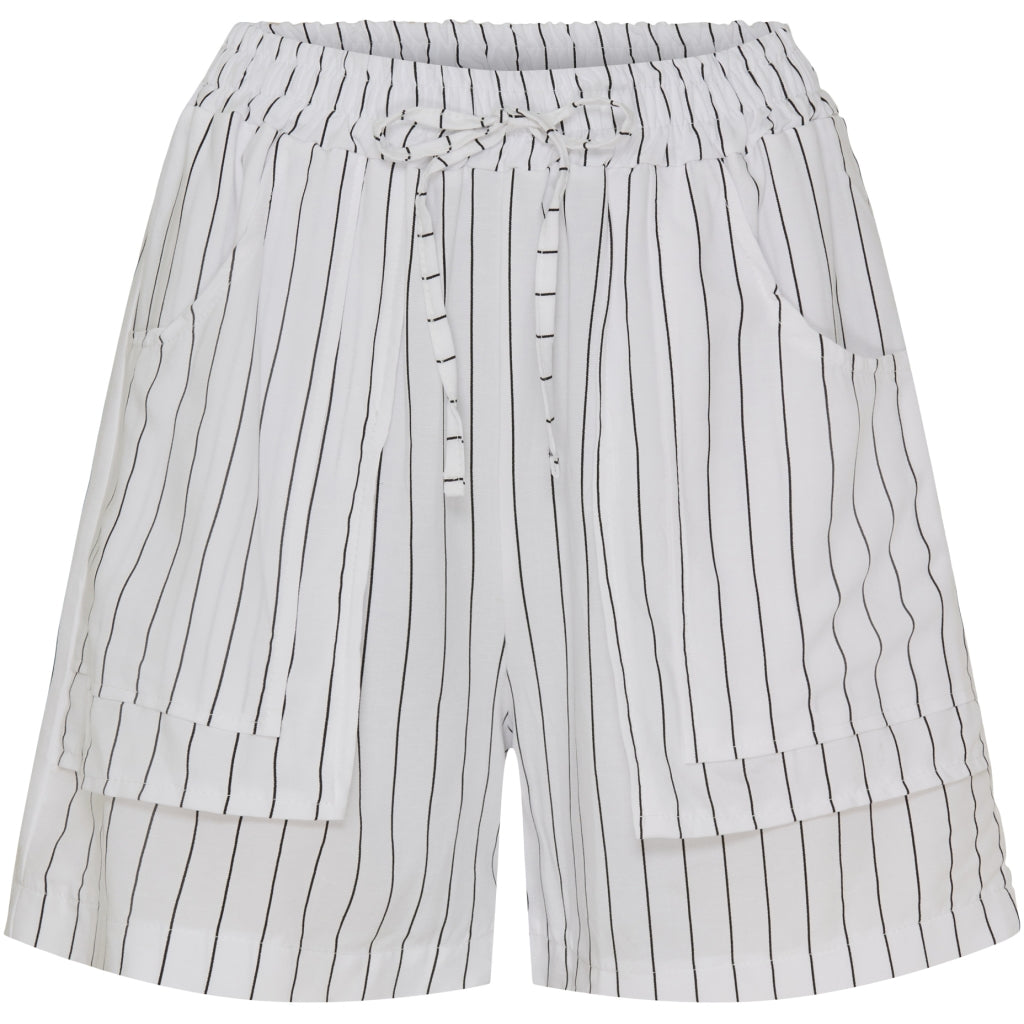 MARTA DU CHATEAU Marta Du Chateau dame shorts MdcZita Shorts White/Black Stripe