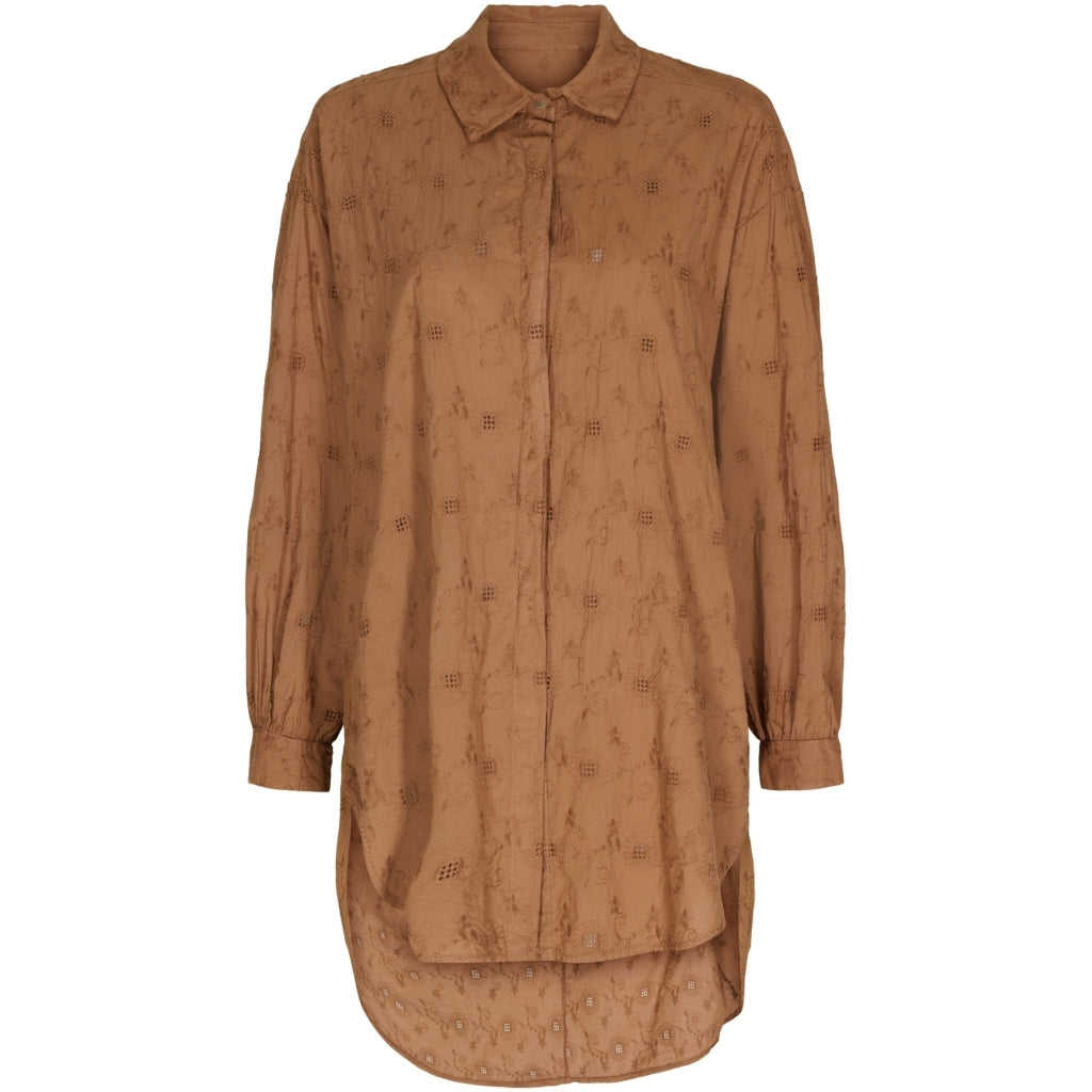 MARTA DU CHATEAU Marta Du Chateau dame skjorte 83215 Restudsalg Brown