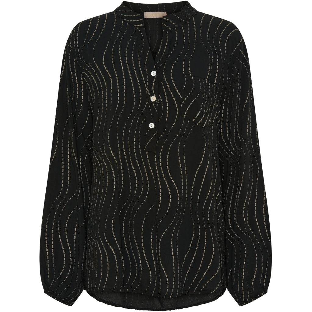 MARTA DU CHATEAU Marta Du Chateau dame skjorte 8500 Shirt AWblack/gold